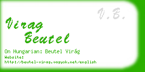 virag beutel business card